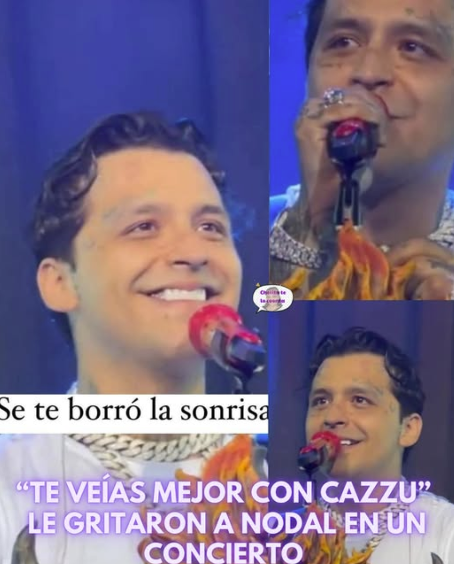 “Te veias mejor con Cazzu” 😳 Le gritaron a Nodal en un concierto que se veia mejor con su ex y esta fue su cara al escuchar 👂 será que aun tiene amor por Cazzu. Que no lo vea Angela